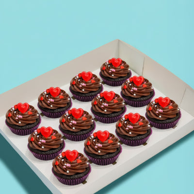 Valentine's Chocolate Cupcakes