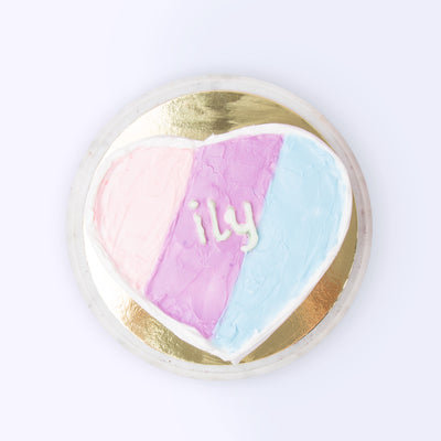 Minimalist Chiffon Heart-Shaped Cake With Strawberry Filling