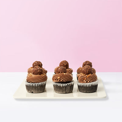 Nutella Ferrero Rocher Cupcakes