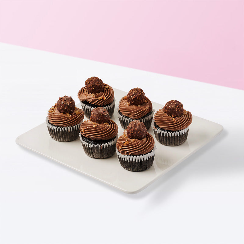 Nutella Ferrero Rocher Cupcakes