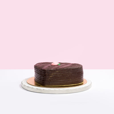 Mommy Lucy's Heart Chocolate Cake