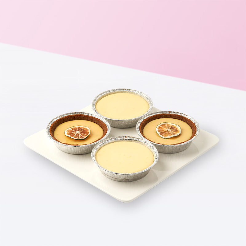 Mixed Key Lime Pie & Fresh Lemon Cheesecake (Box of 4)