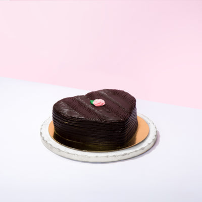 Mommy Lucy's Heart Chocolate Cake