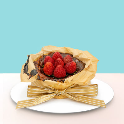 Strawberry Burnt Cheesecake