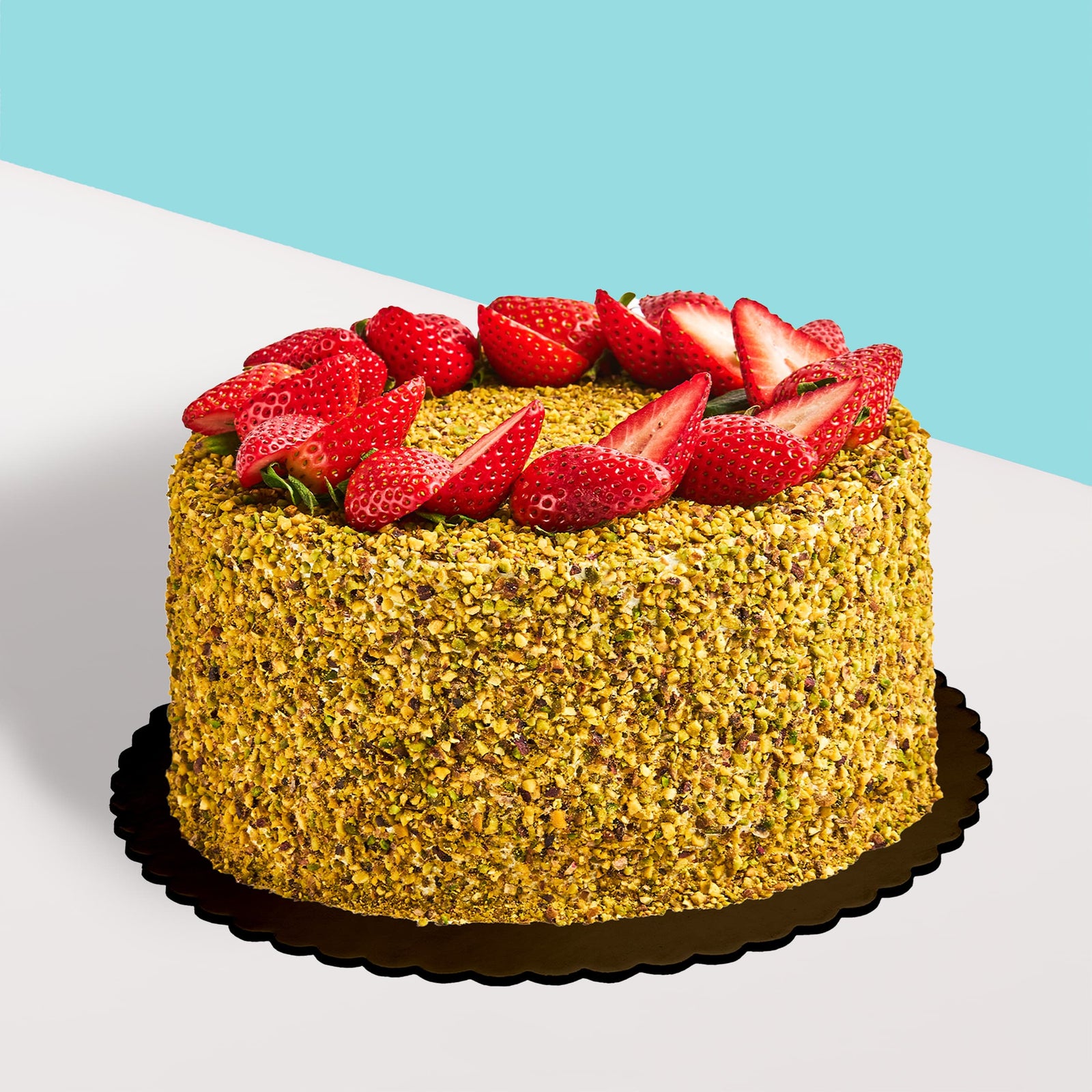 Pistachio Strawberry Cake