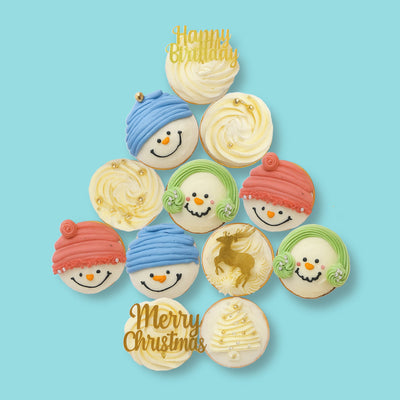 Snowman Christmas Cupcakes
