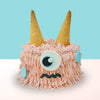Fluffy Pink Monster Cake