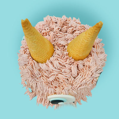 Fluffy Pink Monster Cake
