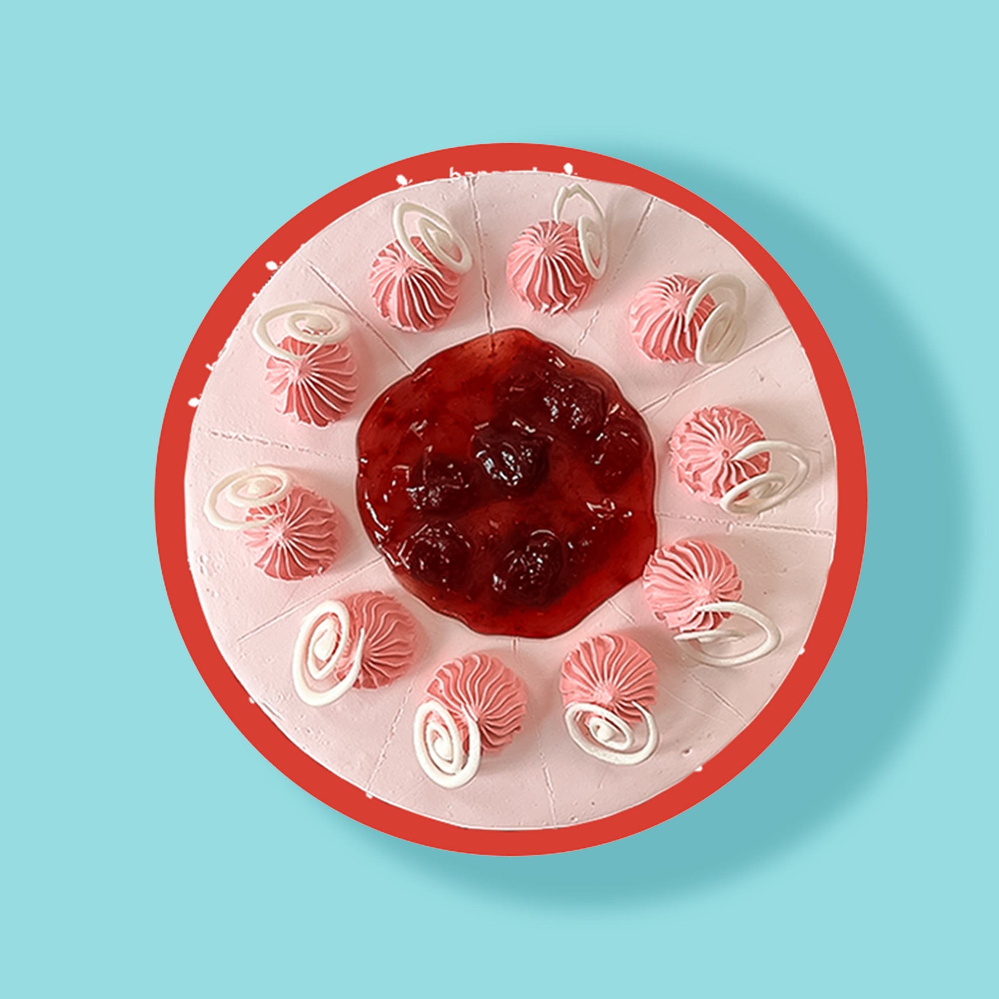 Strawberry Truffle Cheesecake