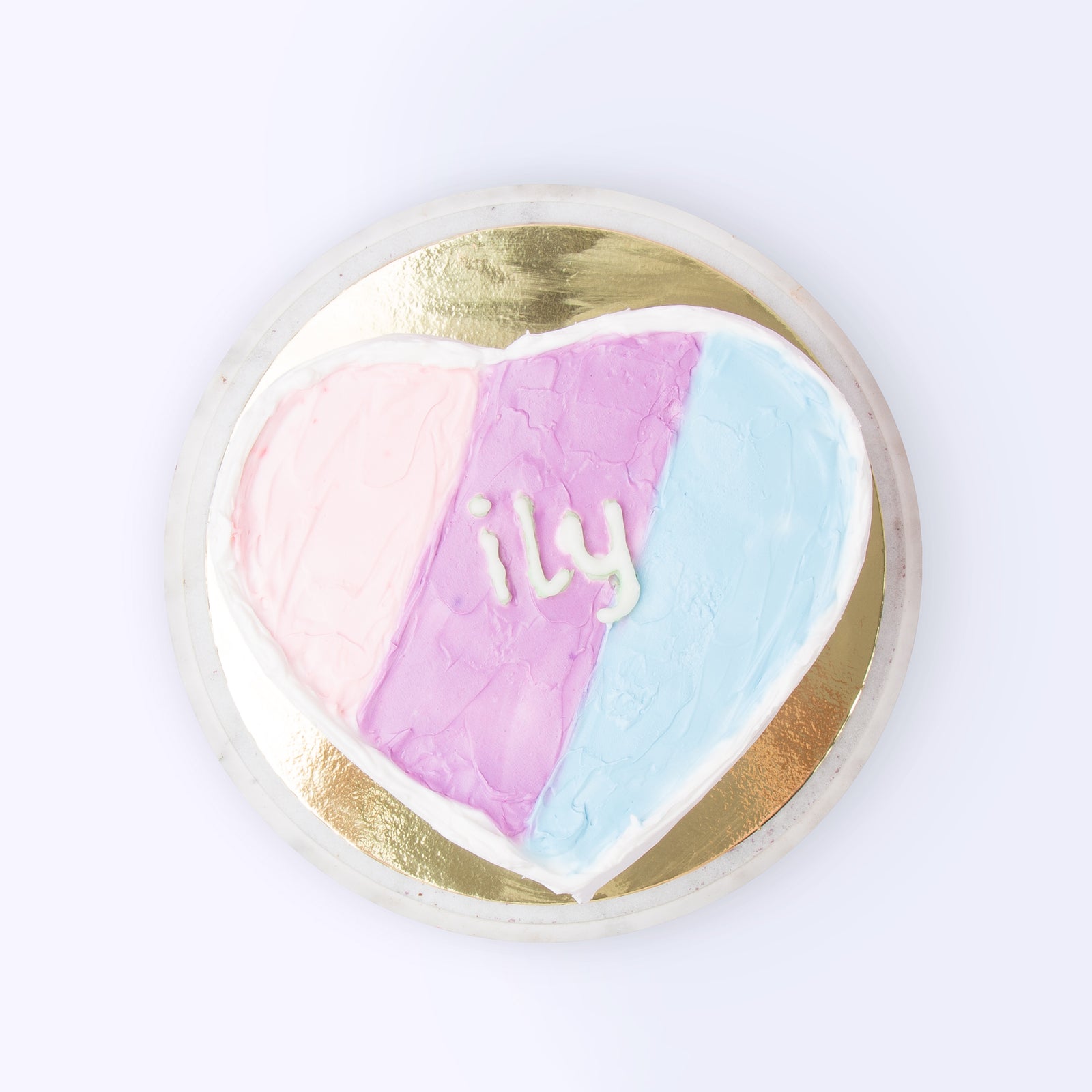 Minimalist Chiffon Heart-Shaped Cake With Strawberry Filling