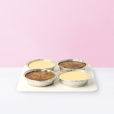 Mixed Fresh Lemon Cheesecake & Crème Brûlée Matcha Cheesecake (Box of 4)