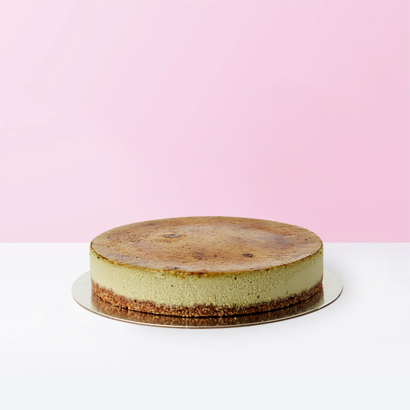 Crème Brûlée Matcha Cheesecake