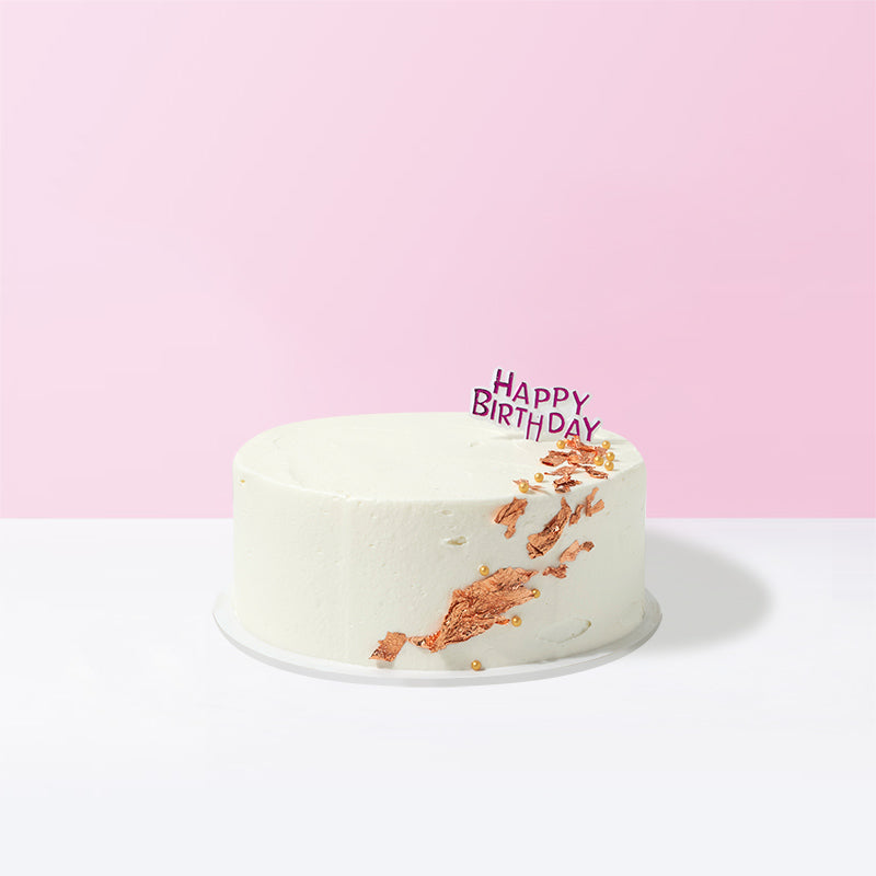 Minimalist Custom Cake (Solid Color Design)